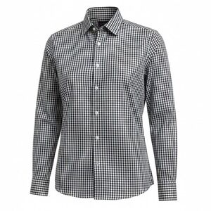 UNTUCKit Mens XXX Black/White Gingham Plaid Button Down L/S Shirt (G44)